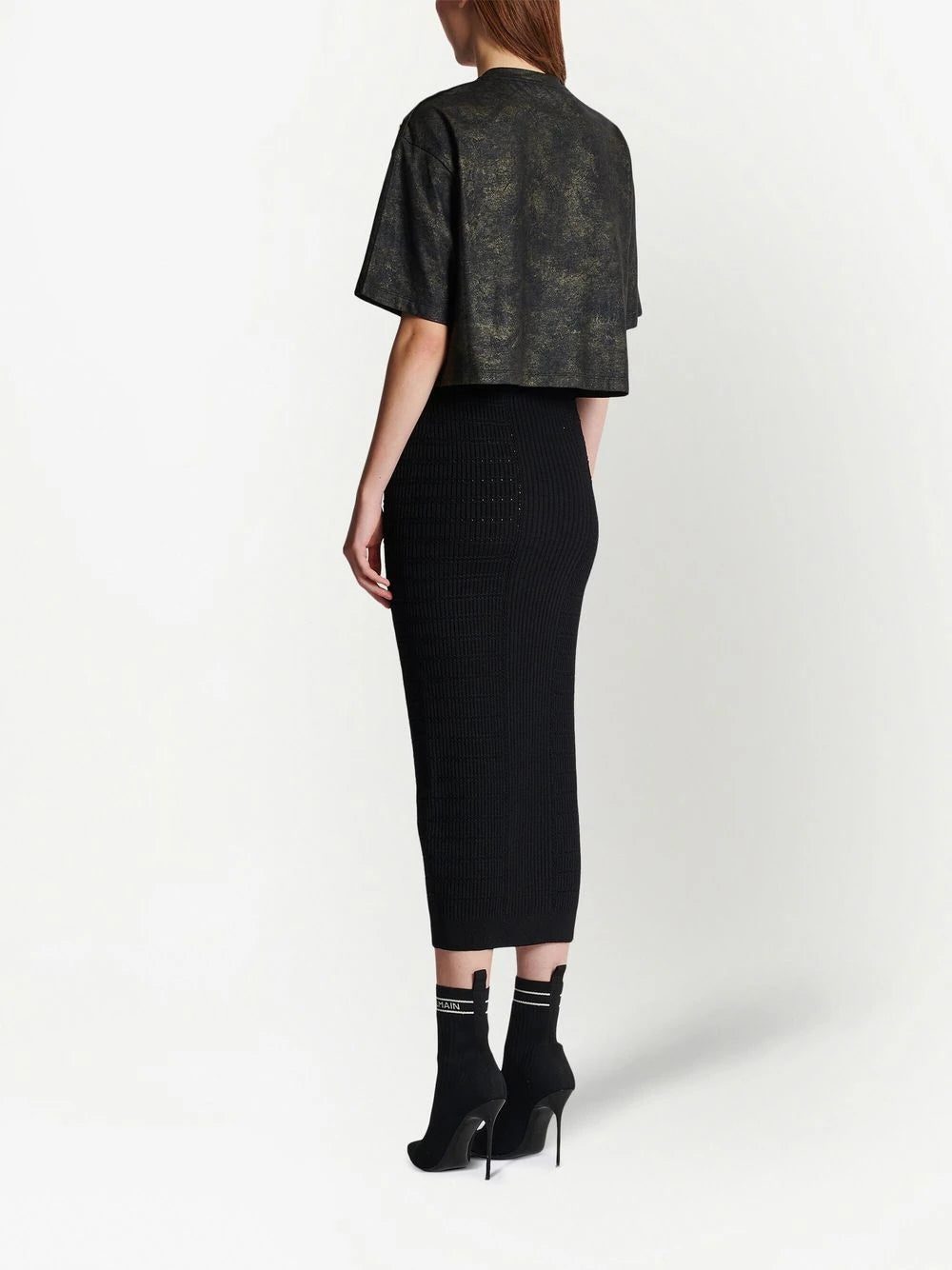 Balmain logo-print detail T-shirt - Image 4