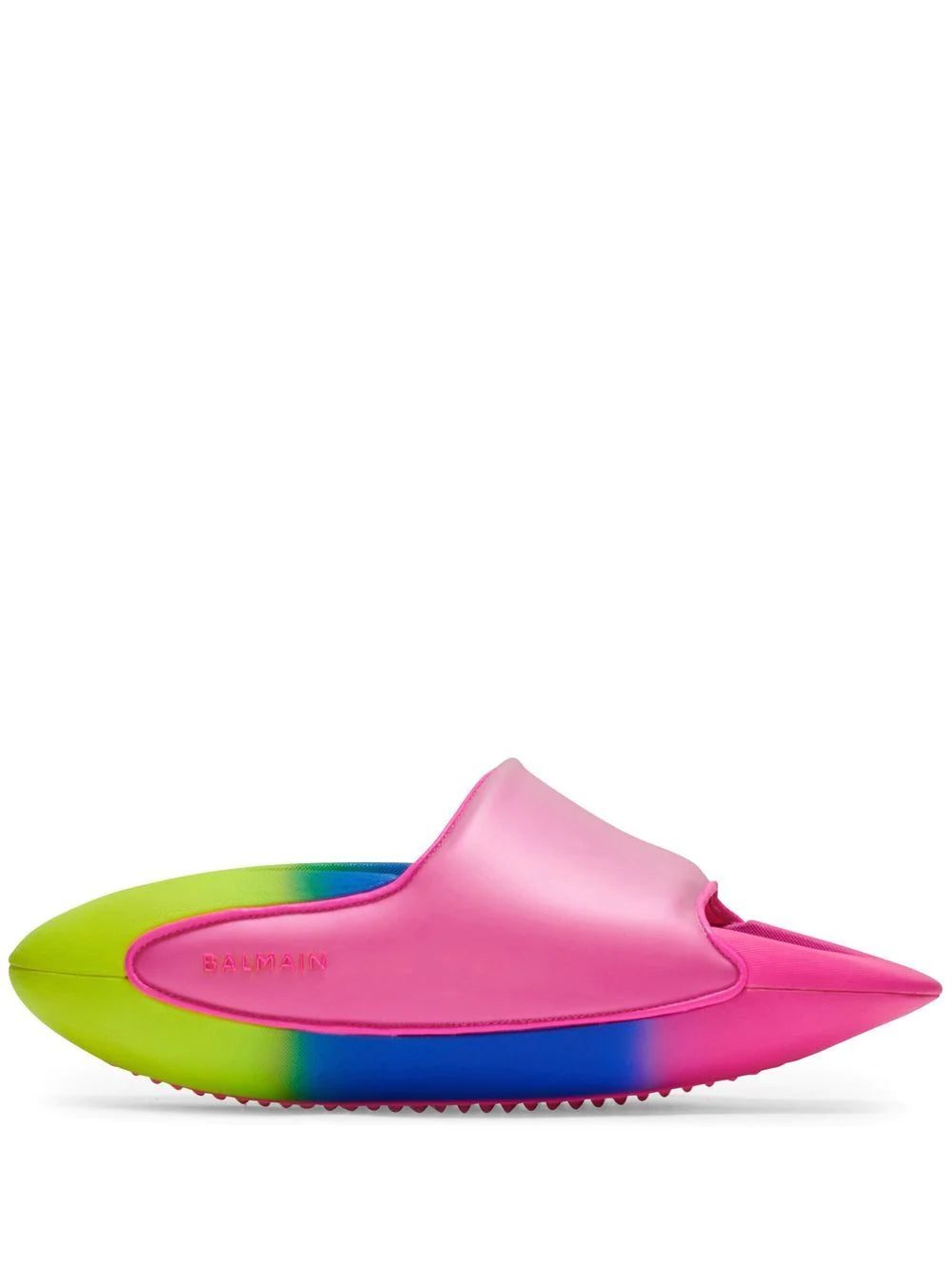 Balmain gradient-effect chunky-sole slides