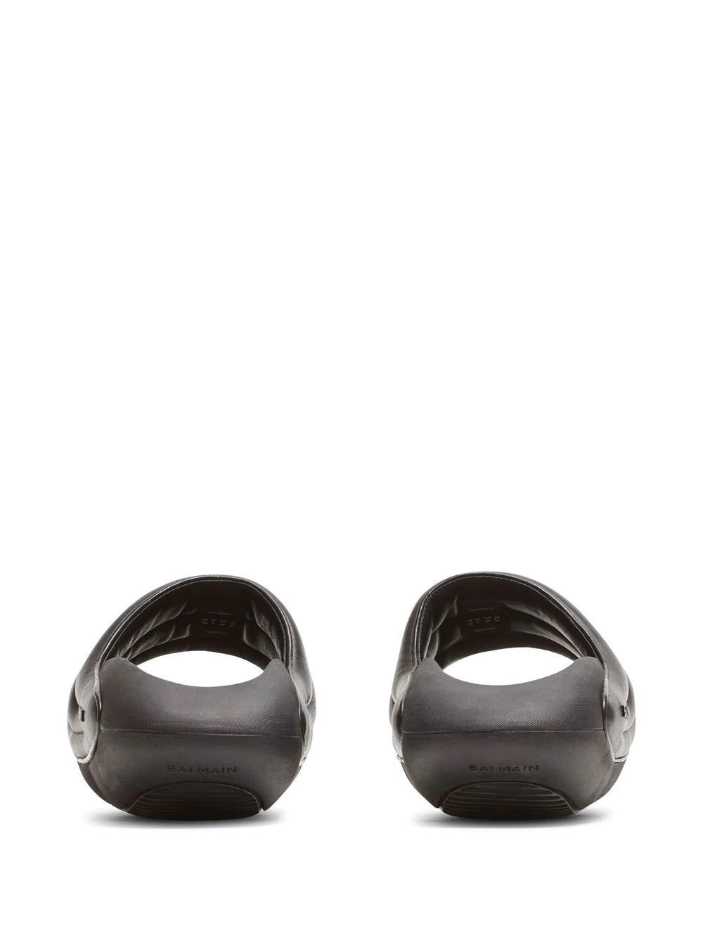 Balmain B-IT quilted platform slides - Image 3