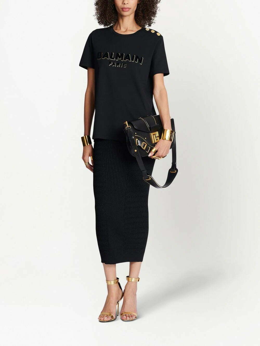 Balmain logo-print short-sleeve T-shirt - Image 2