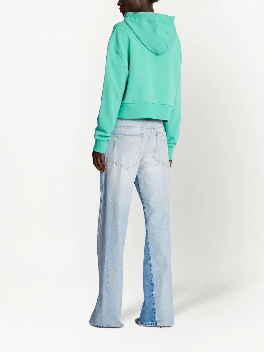 Balmain chest logo-print detail hoodie - Image 4