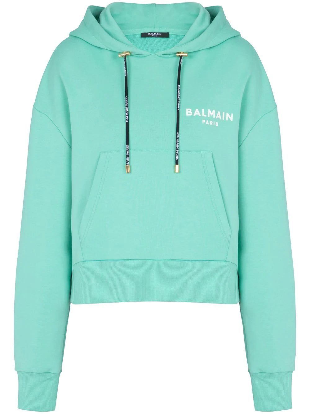 Balmain chest logo-print detail hoodie