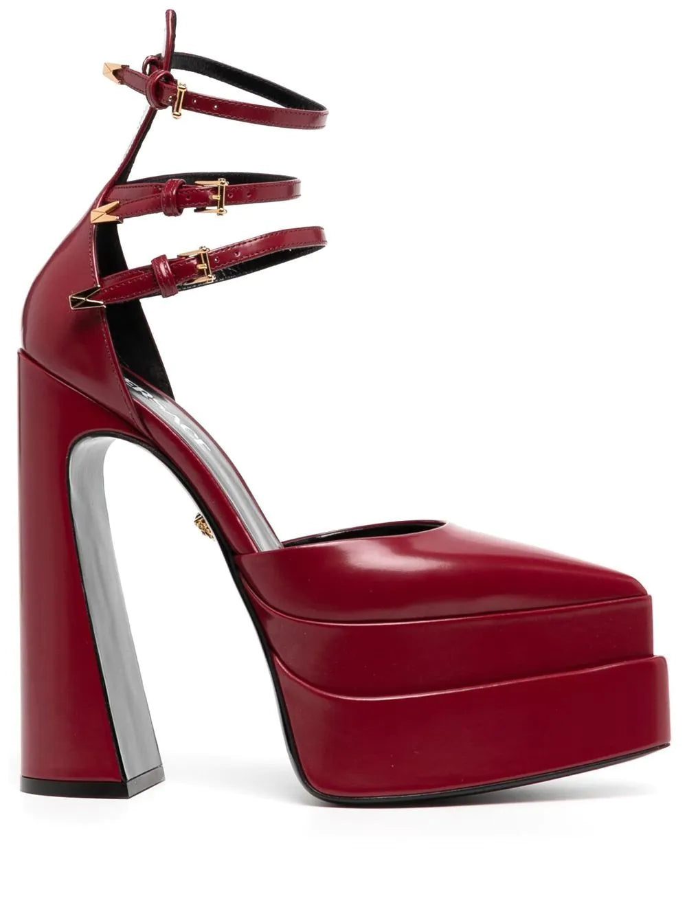 Versace 120mm leather platform sandals