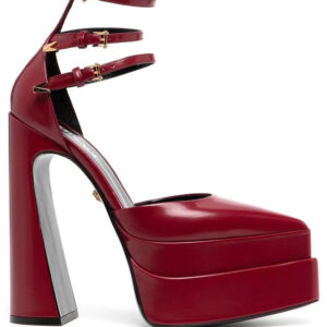 Versace 120mm leather platform sandals