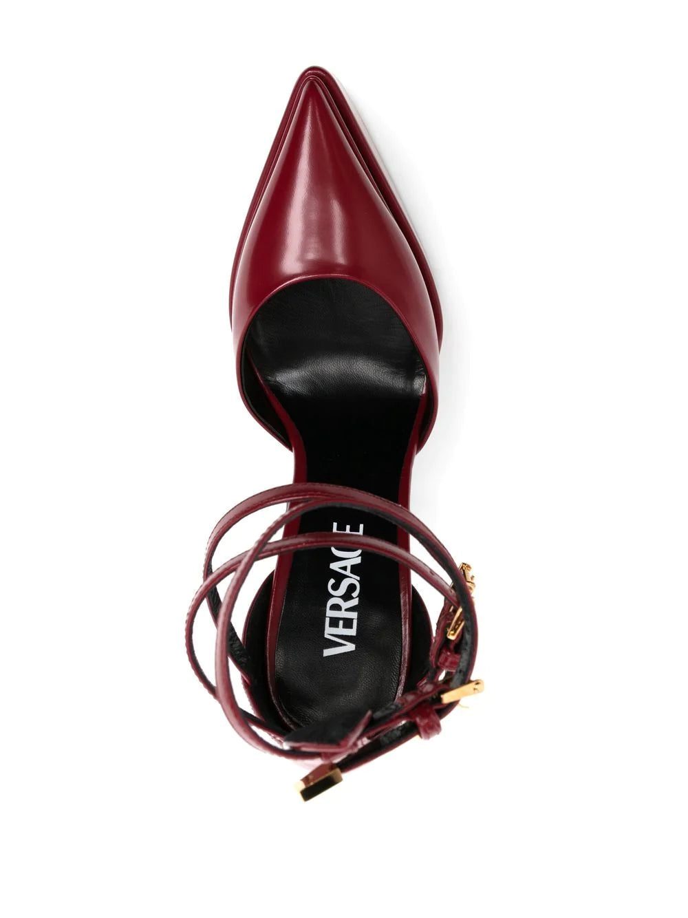 Versace 120mm leather platform sandals - Image 4