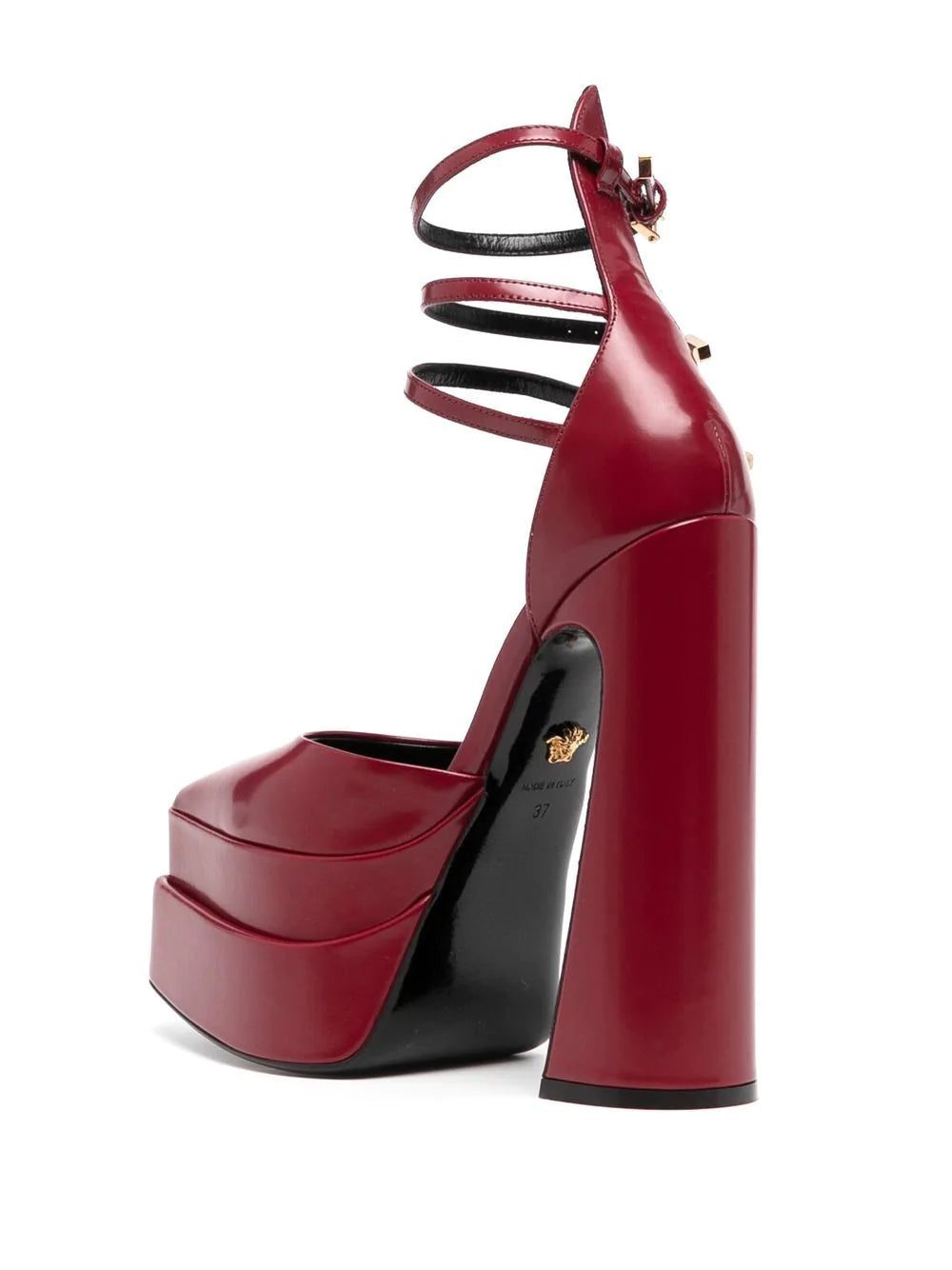 Versace 120mm leather platform sandals - Image 3