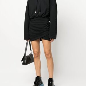 Off-White logo-embroidered hoodie dress