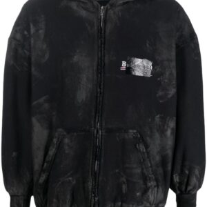 Balenciaga  cotton front-zip hoodie