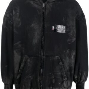 Balenciaga  cotton front-zip hoodie