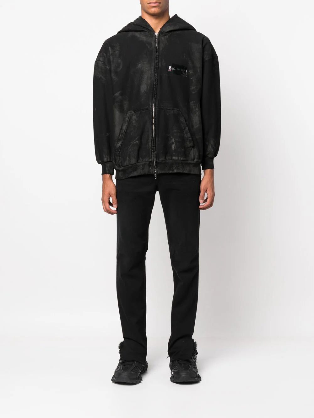 Balenciaga cotton front-zip hoodie - Image 3