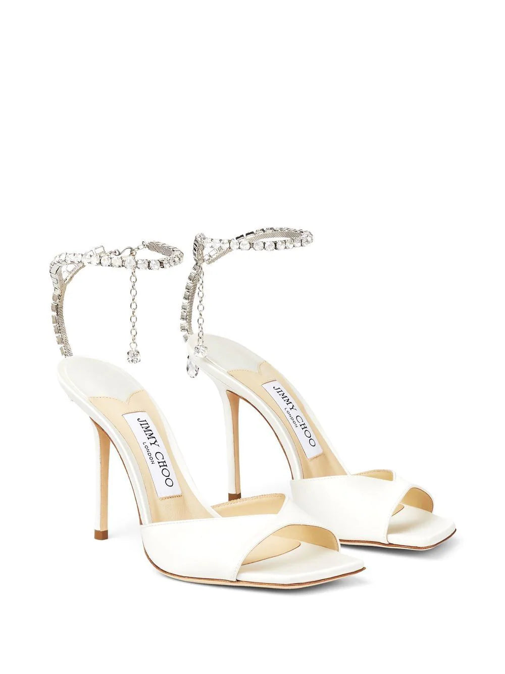 Jimmy Choo Saeda 100mm crystal-strap sandals - Image 2