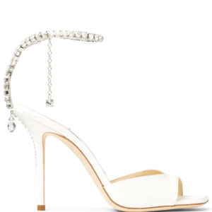 Jimmy Choo  Saeda 100mm crystal-strap sandals