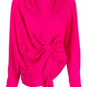 Jacquemus  knot-detail long-sleeve shirt