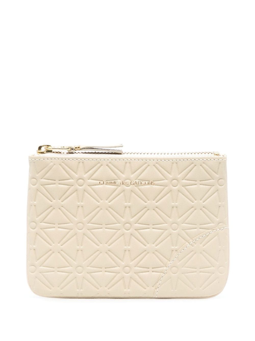 Comme Des Garçons Wallet geometric embossed top-zip wallet