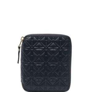 Comme Des Garçons Wallet geometric-embossed zip-around wallet