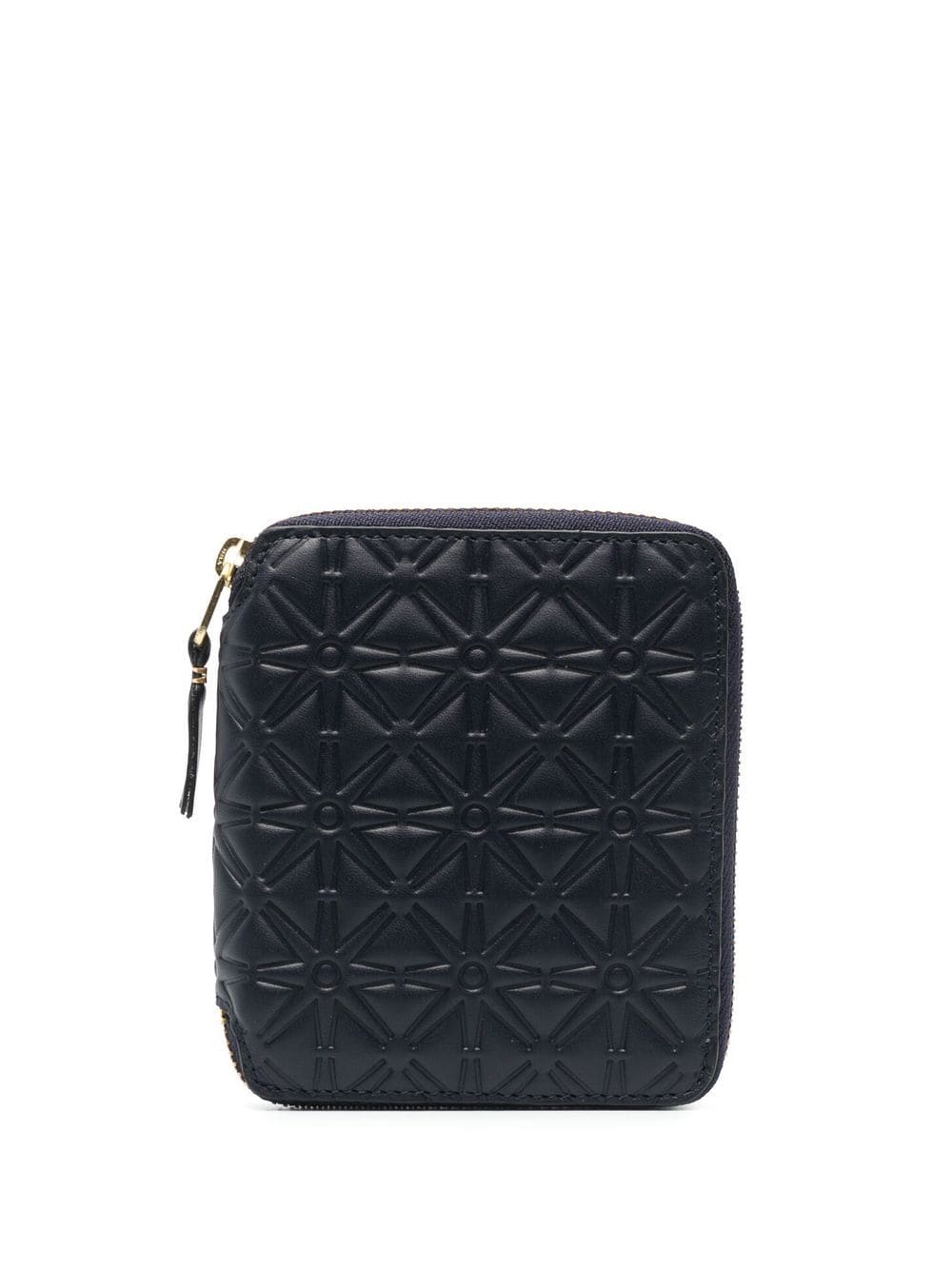 Comme Des Garçons Wallet geometric-embossed zip-around wallet