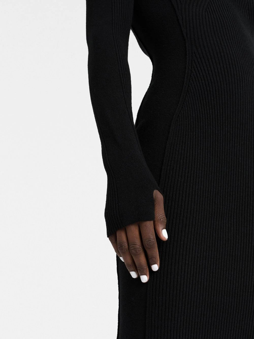 Jacquemus La Robe Sierra ribbed midi dress - Image 3