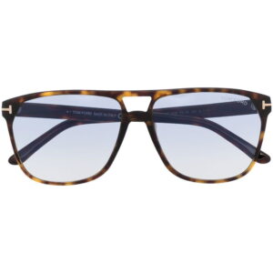 Tom Ford Eyewear tortoiseshell pilot-frame sunglasses