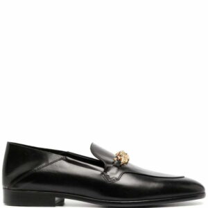 Versace  Medusa chain-link leather loafers
