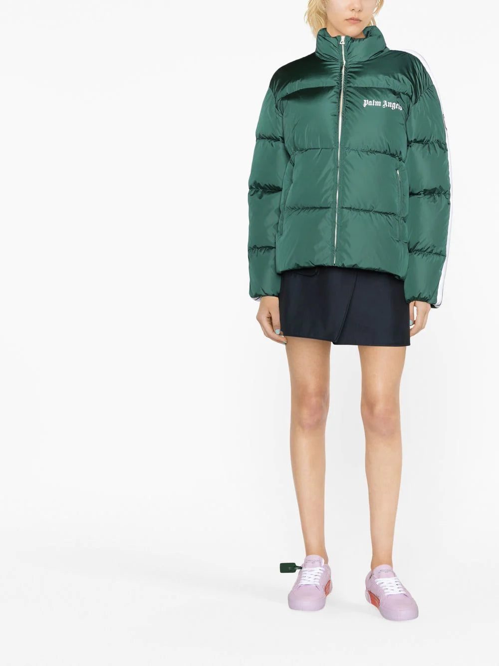 Palm Angels logo-print padded jacket - Image 2