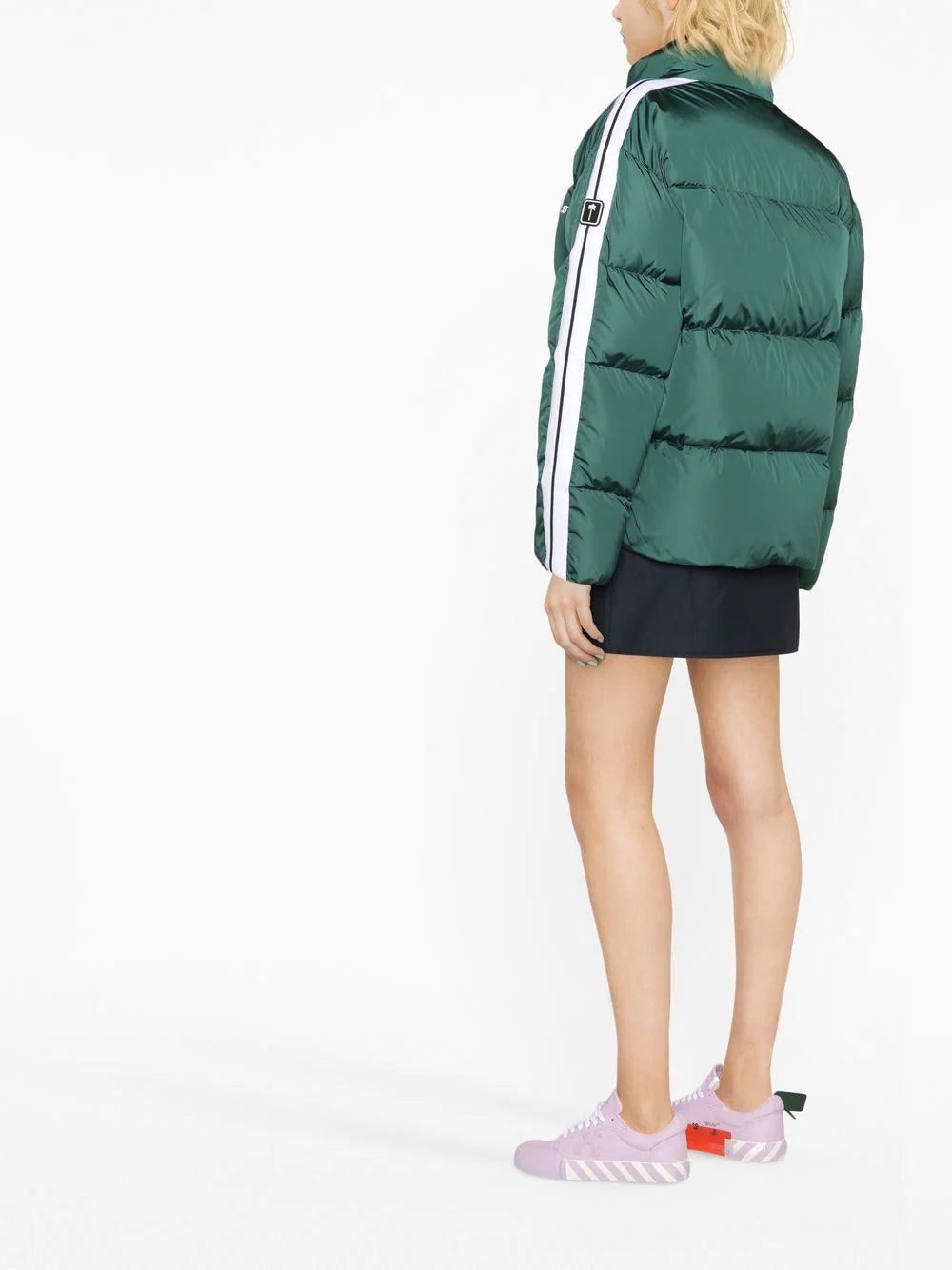 Palm Angels logo-print padded jacket - Image 4