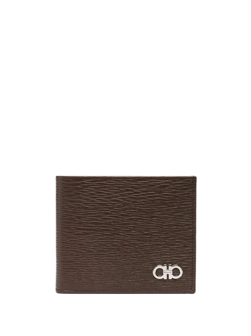 Ferragamo Gancini-plaque leather wallet