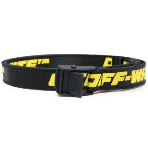 Off-white logo embroidered belt