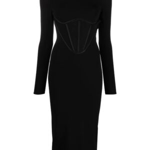 Versace  corset-style midi dress