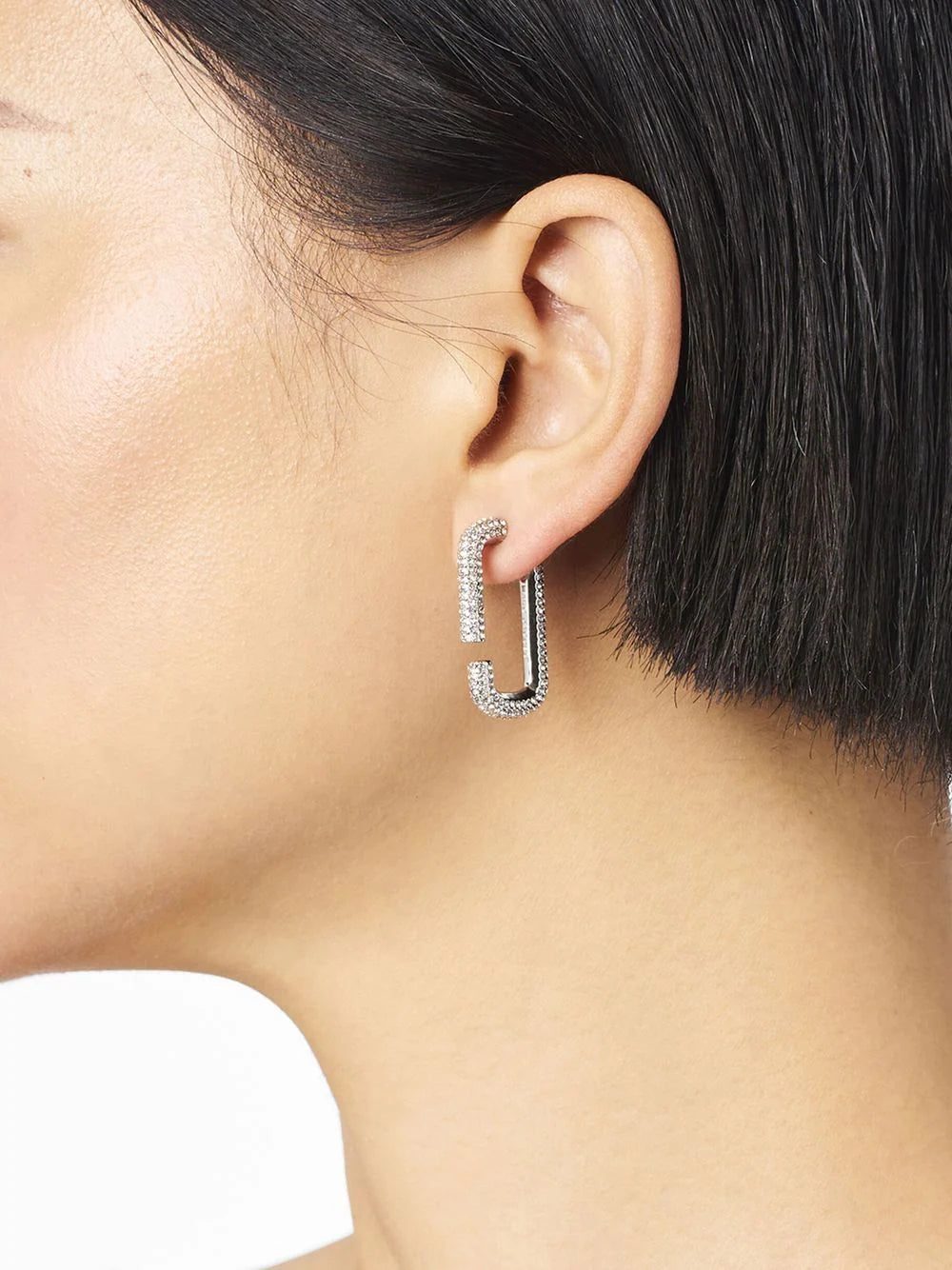 Marc Jacobs pave hoop earrings - Image 2