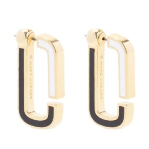 Marc Jacobs enamel flat hoop earrings