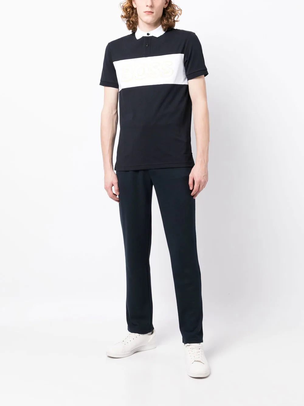 BOSS logo-print short-sleeved polo shirt - Image 2