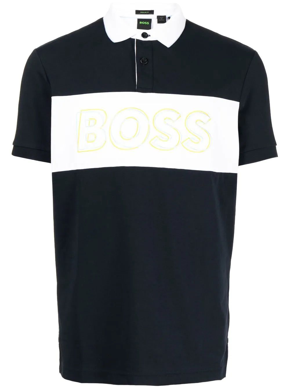 BOSS logo-print short-sleeved polo shirt