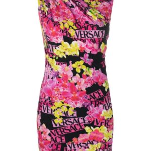 Versace  floral-print mini dress
