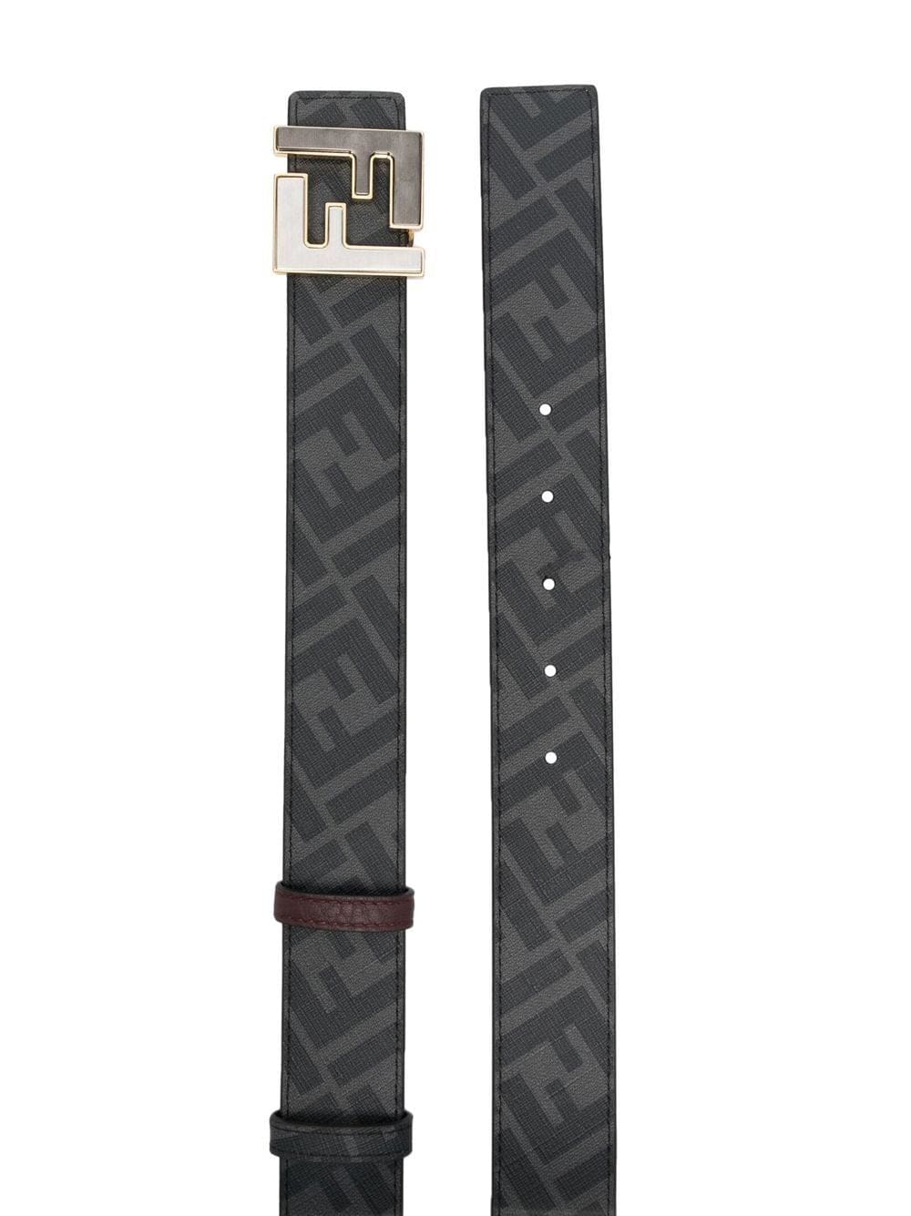 Louis Vuitton FF logo-plaque leather belt - Image 2