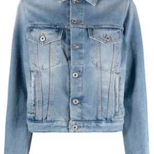 Off-White  Corporate logo-patch denim jacket