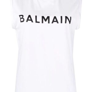 Balmain  logo-print sleeveless T-shirt