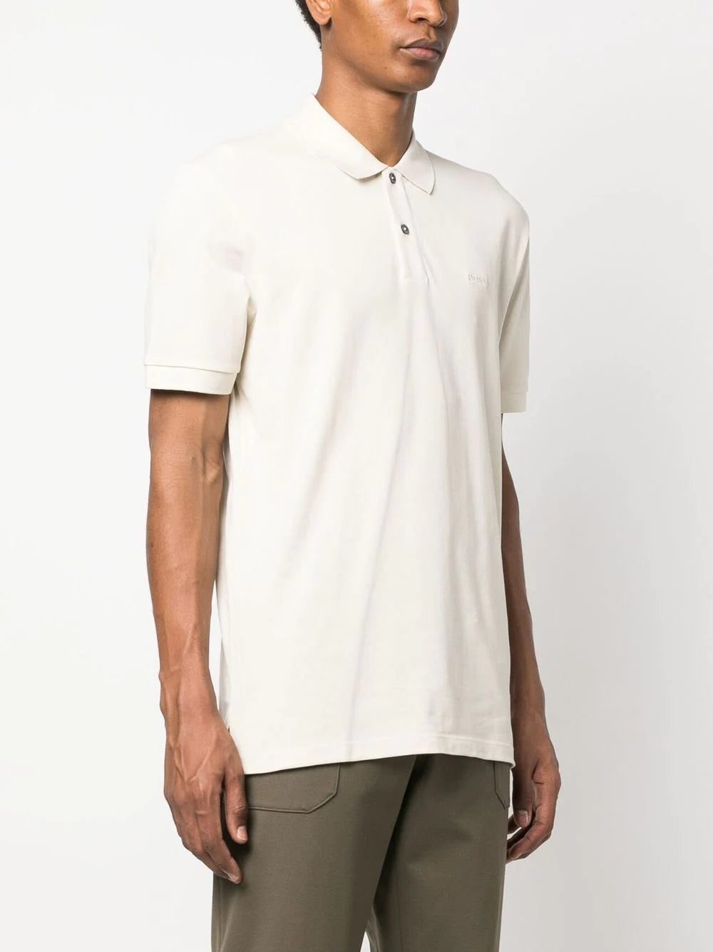 BOSS short sleeve cotton polo shirt - Image 3