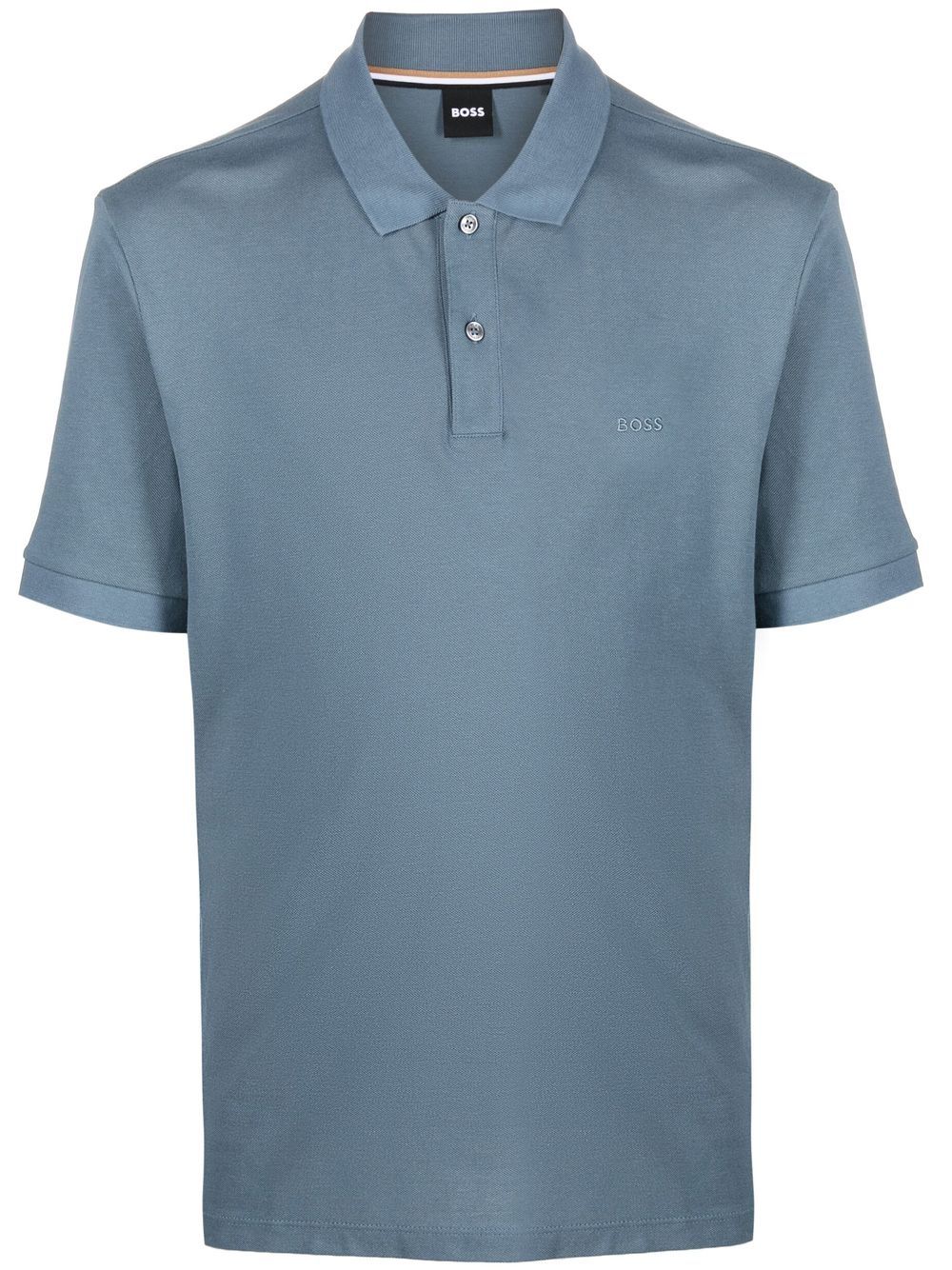 BOSS short sleeved cotton polo shirt