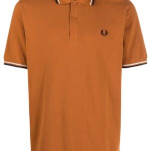 Fred Perry embroidered-logo short-sleeved polo shirt