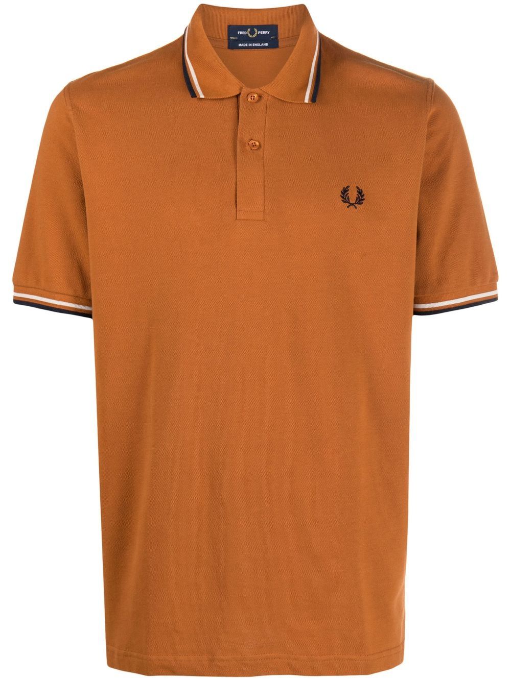 Fred Perry embroidered-logo short-sleeved polo shirt