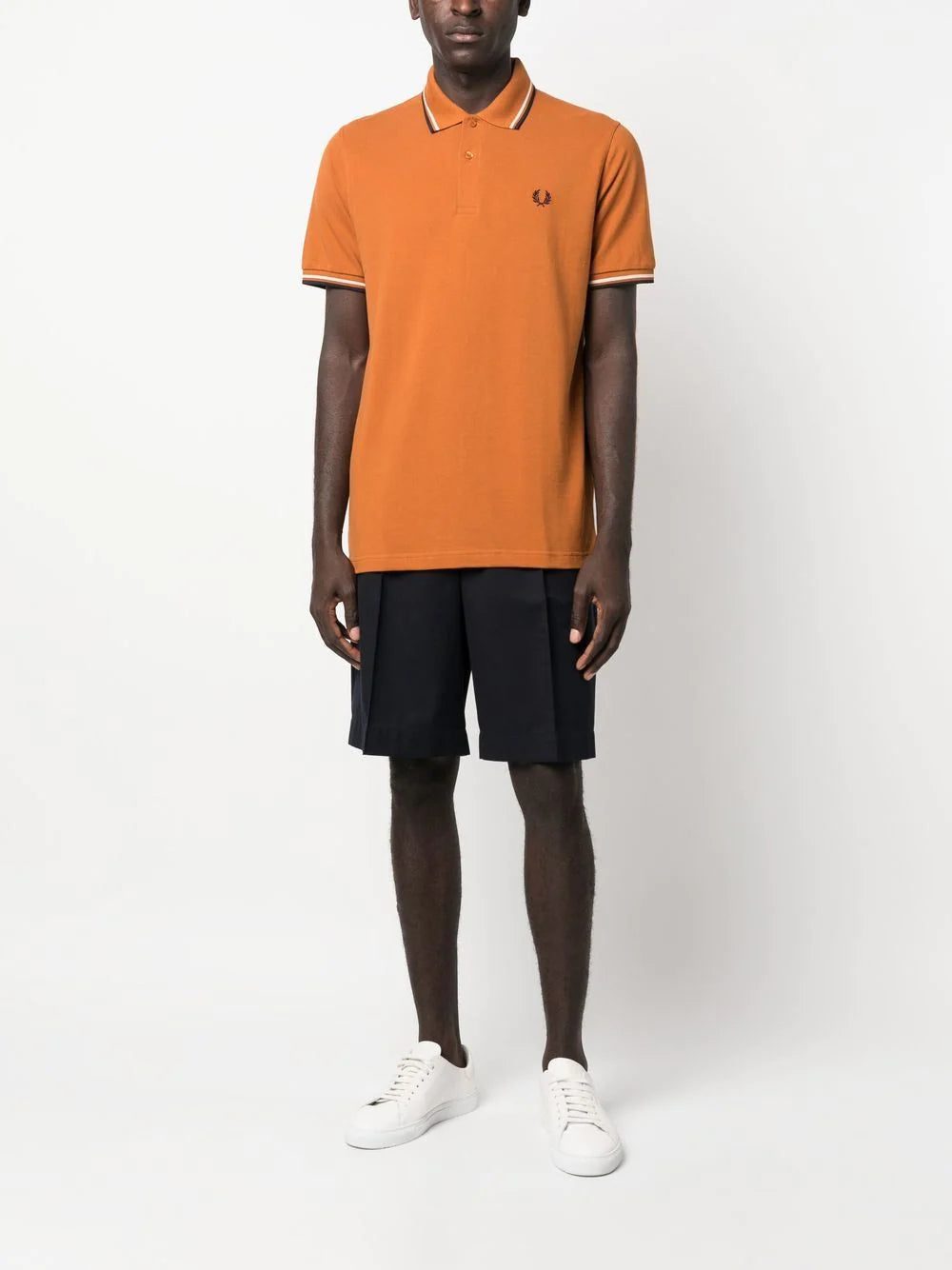 Fred Perry embroidered-logo short-sleeved polo shirt - Image 2