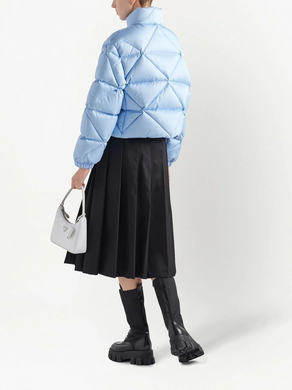 Prada quilted cropped down jacket - Image 3