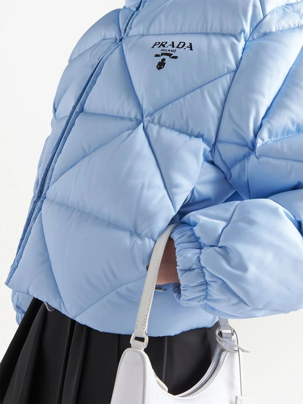 Prada quilted cropped down jacket - Image 4