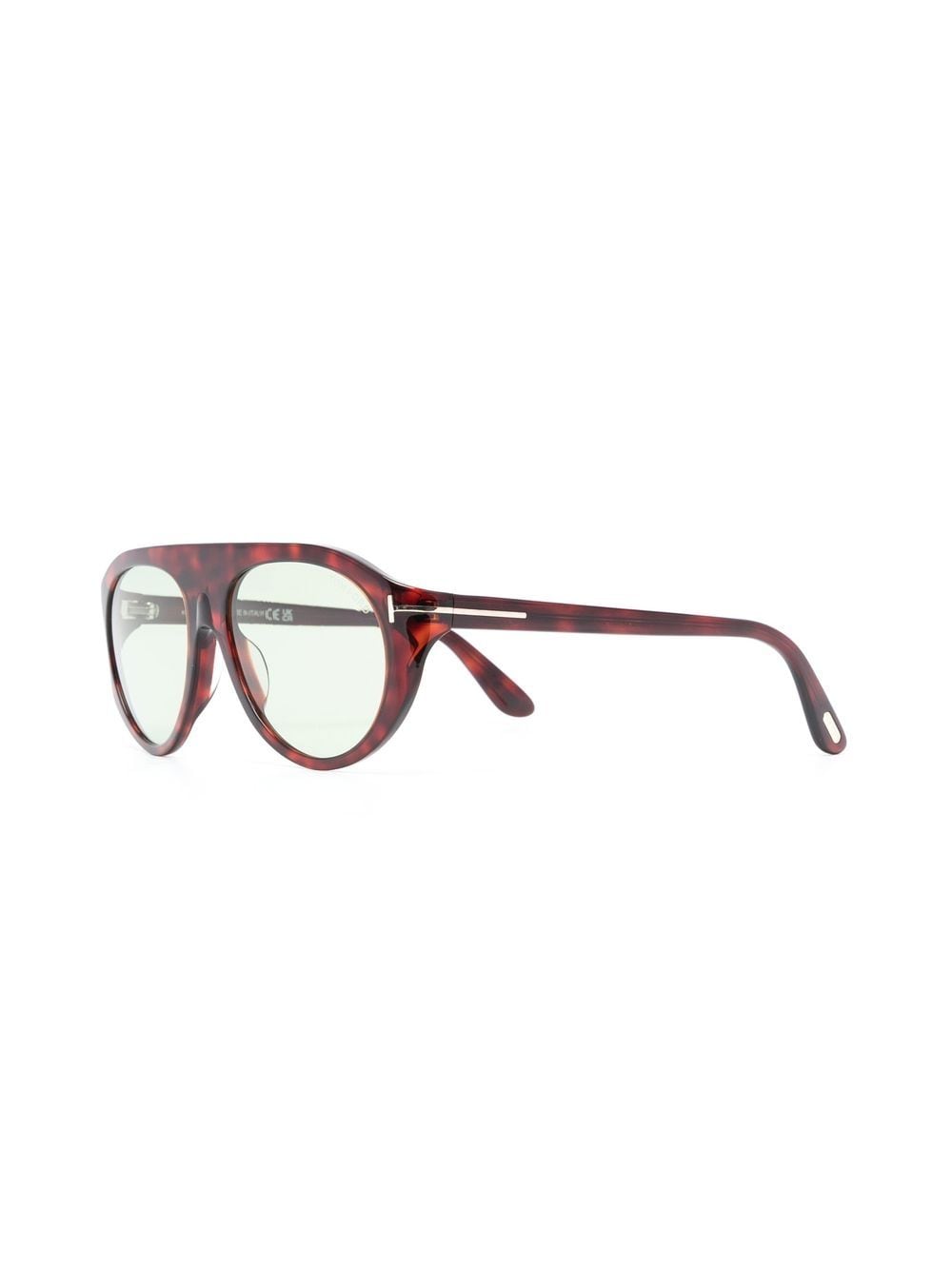 Tom Ford Eyewear tortoiseshell-effect round-frame sunglasses - Image 2