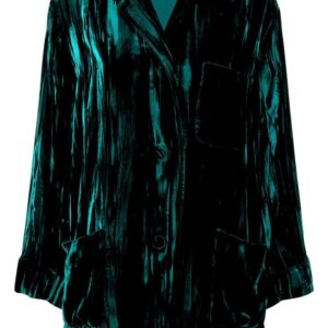 Gucci  velvet-effect three-pocket shirt