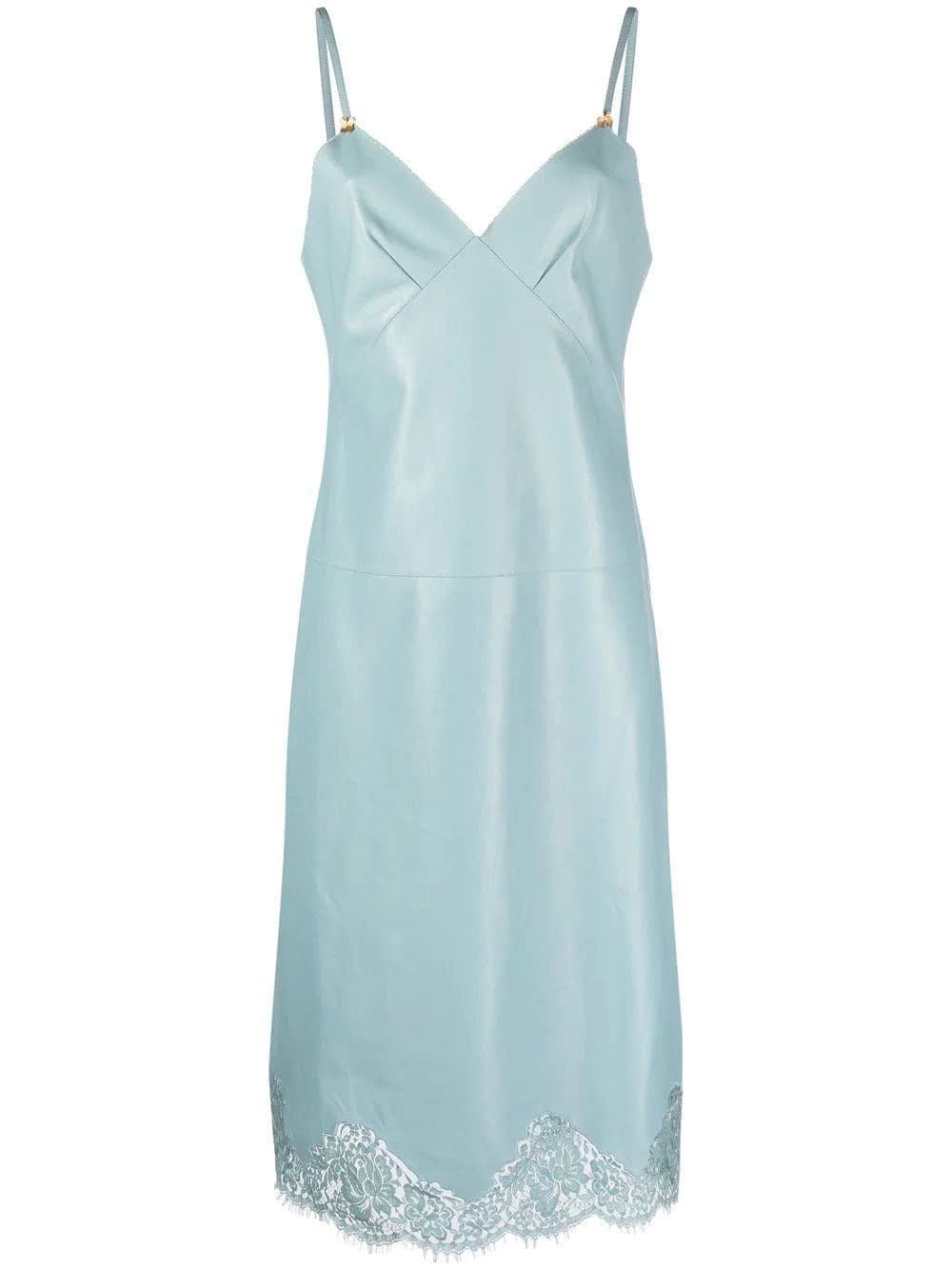 Gucci lace-trim slip dress