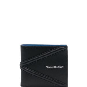 Alexander McQueen logo-plaque leather wallet
