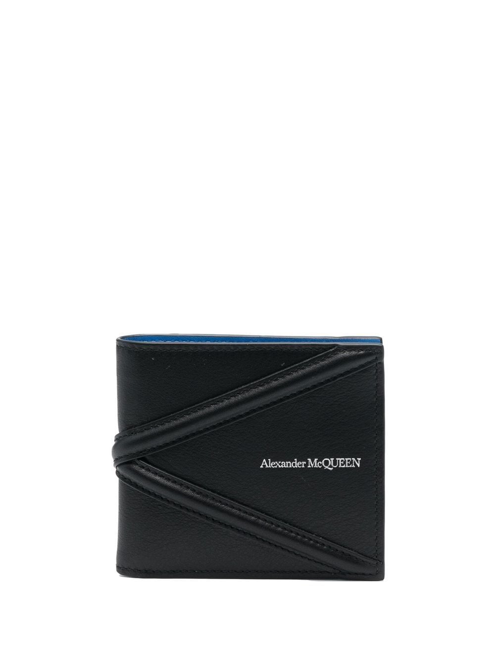 Alexander McQueen logo-plaque leather wallet