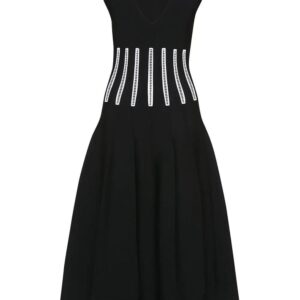 Alexander McQueen  Slashed Corset midi dress