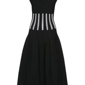 Alexander McQueen  Slashed Corset midi dress
